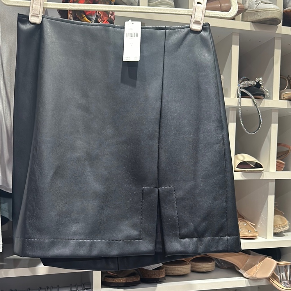 Black Leather Skirt